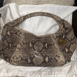 Michael Kors hobo style sakeskin purse